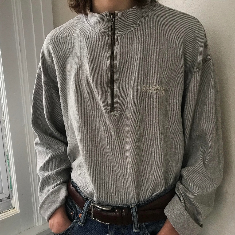 Chaps Ralph Lauren Pullover Sweatershirt 1/4 Zip.